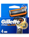 מארז 4 סכיני גילוח לגבר Gillette ProGlide Power