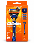 מארז גילוח Gillette Fusion5 מהדורת ליגת האלופות – ידית + 3 מחסניות
