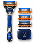 מארז גילוח Gillette Fusion5 מהדורת ליגת האלופות – ידית + 3 מחסניות
