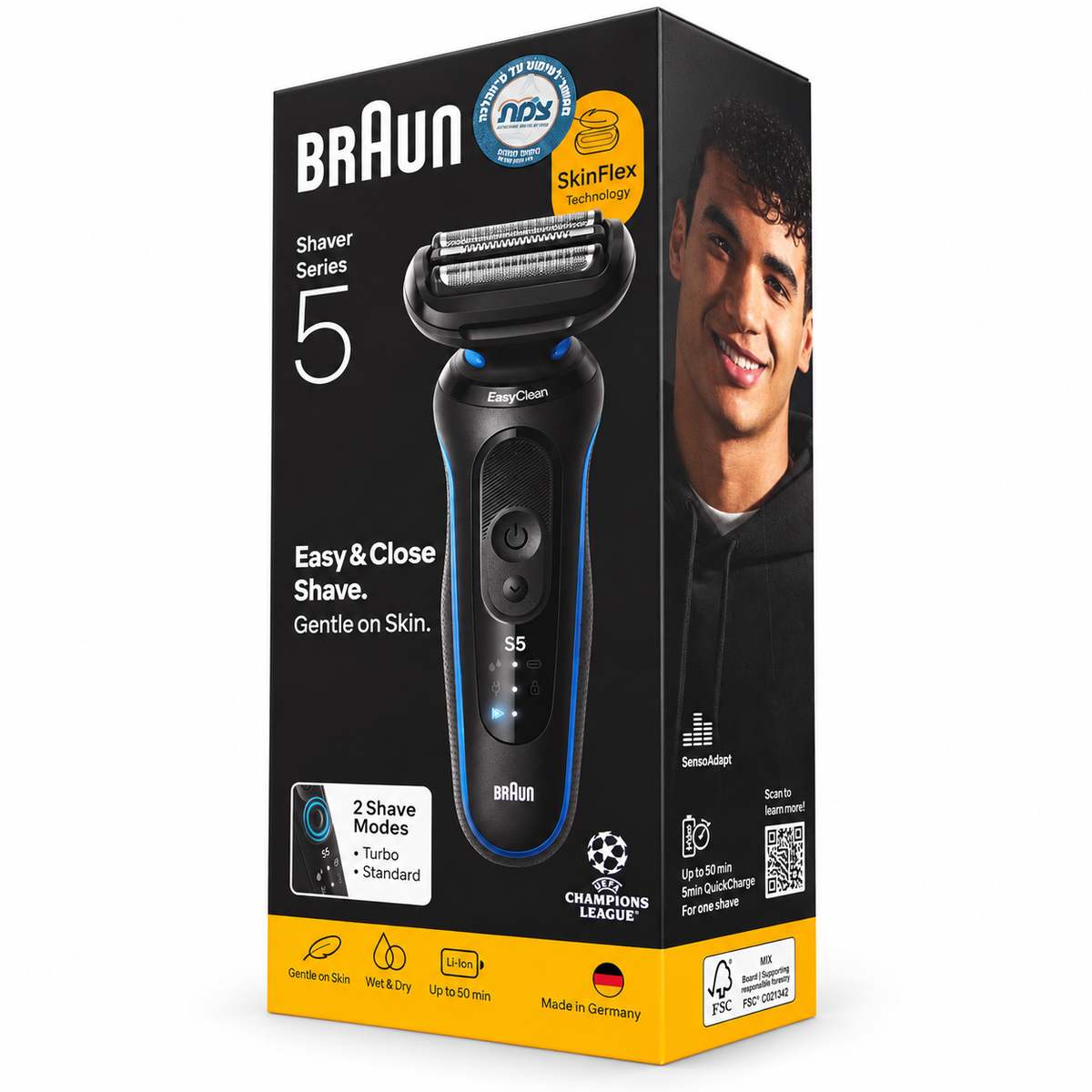 מכונת גילוח חשמלית לגבר Braun Series 5