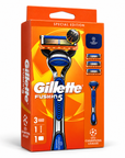 מארז גילוח Gillette Fusion5 מהדורת ליגת האלופות – ידית + 3 מחסניות