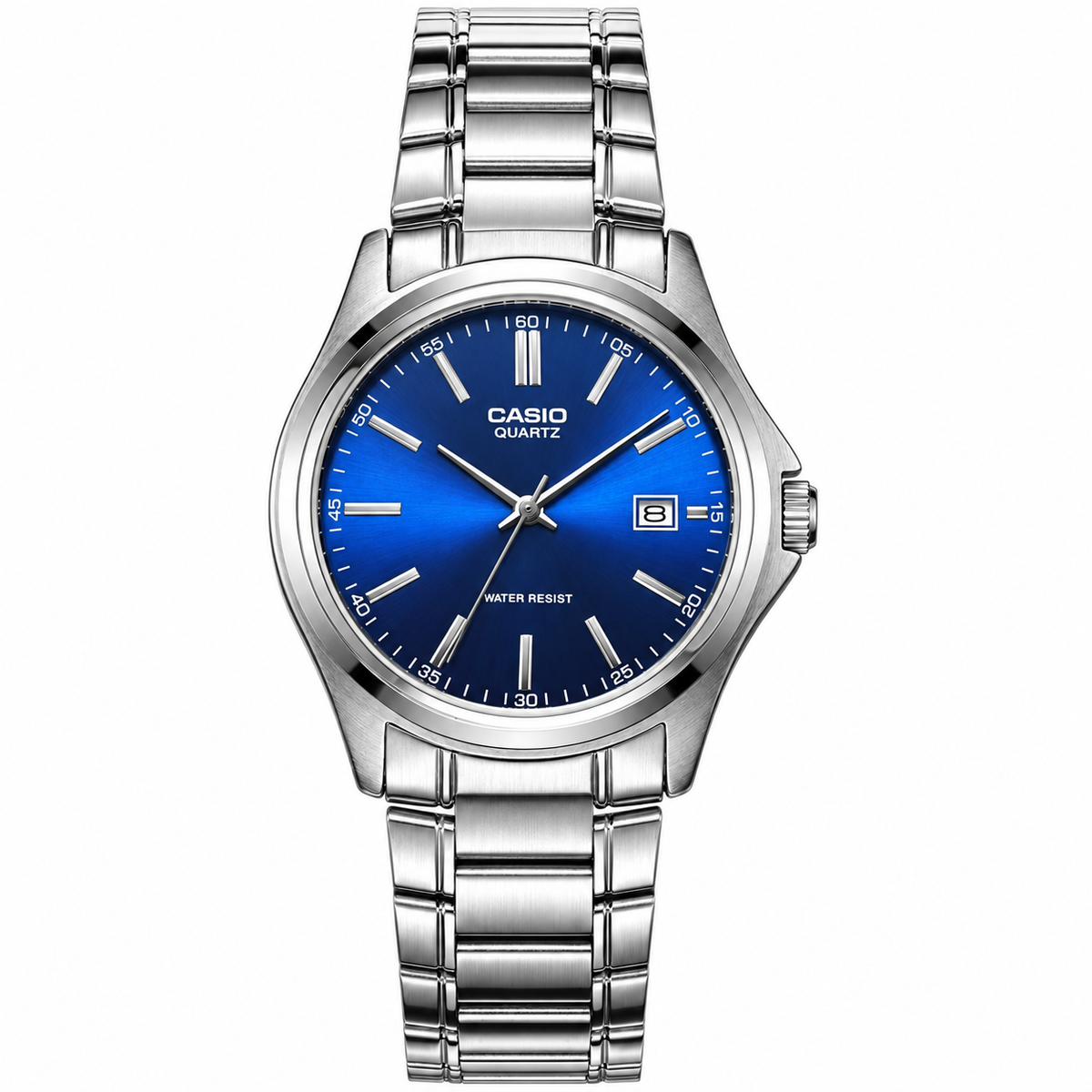 שעון יד לגבר Casio MTP-1183A-2A – כסוף עם לוח כחול