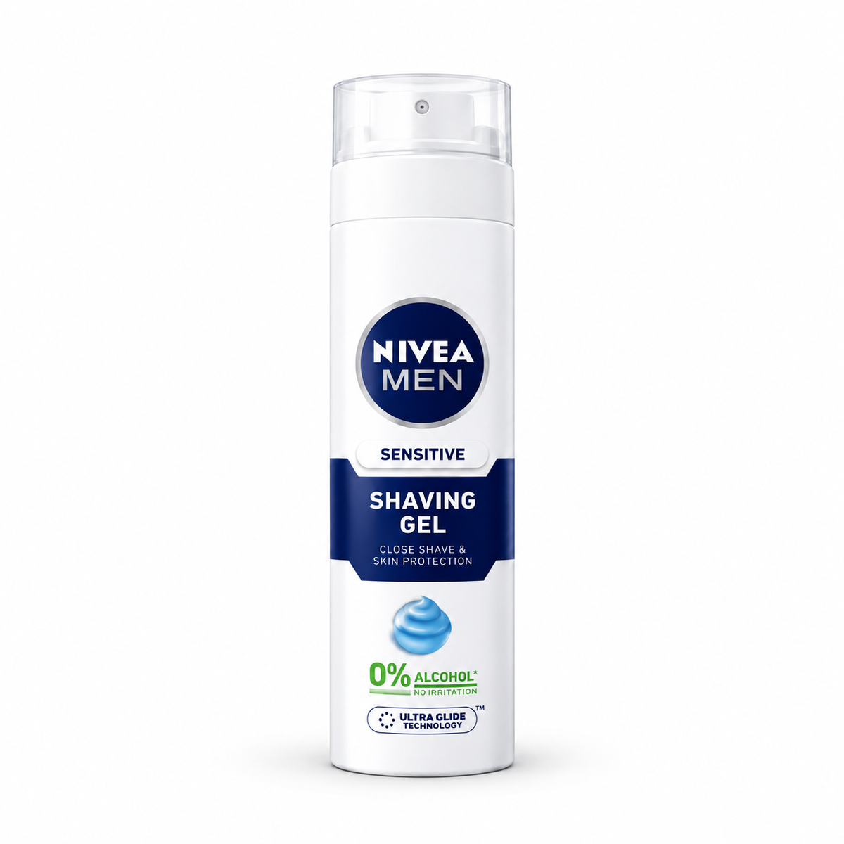 ג׳ל גילוח לעור רגיש 200 מ״ל NIVEA MEN