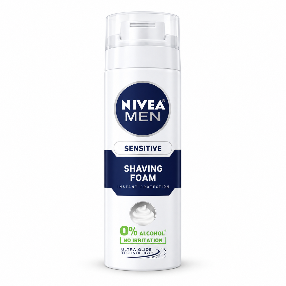 קצף גילוח לעור רגיש 200 מ״ל NIVEA MEN Sensitive